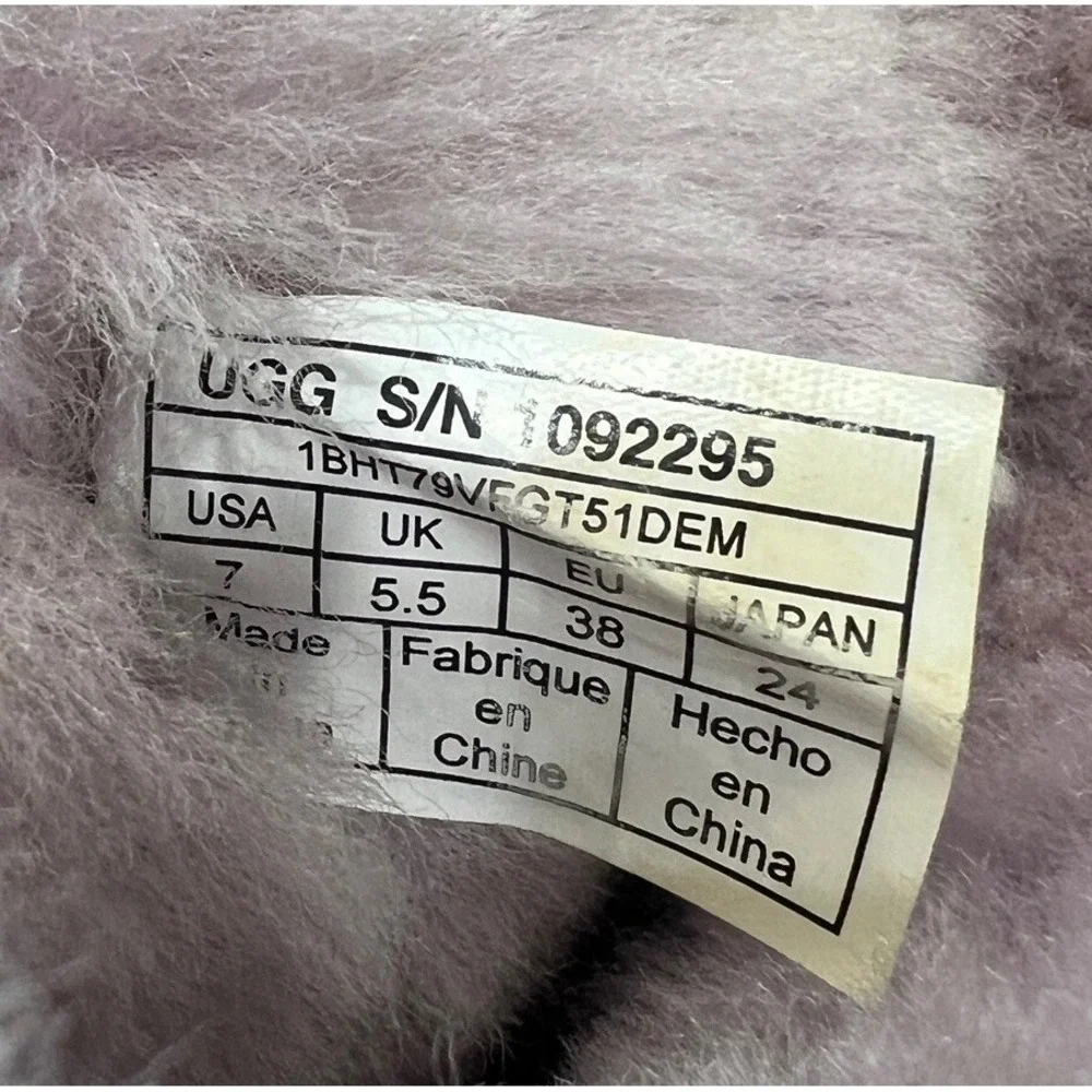 UGG Classic Mini Bailey Button Boots Poppy Pink Suede EU 38 US 7